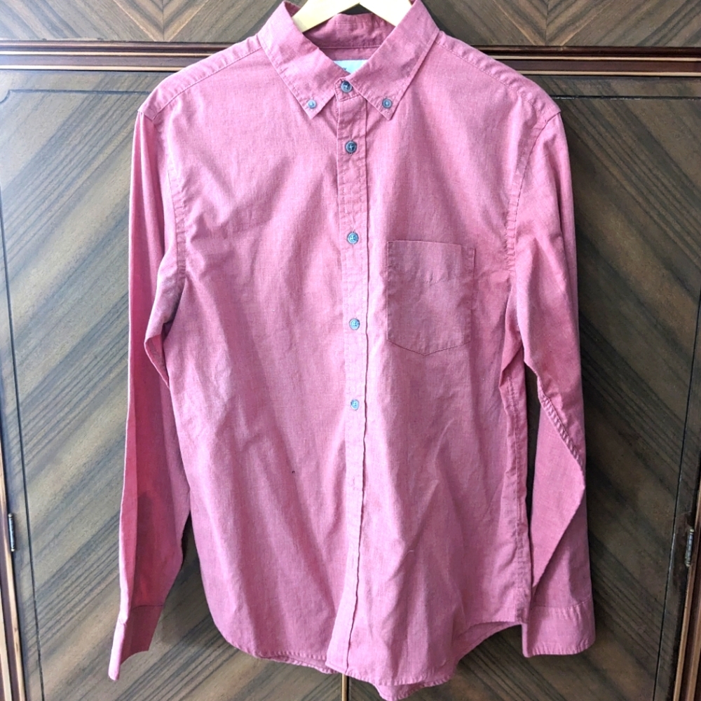 Old Navy Pink Long Sleeve Button Down Shirt